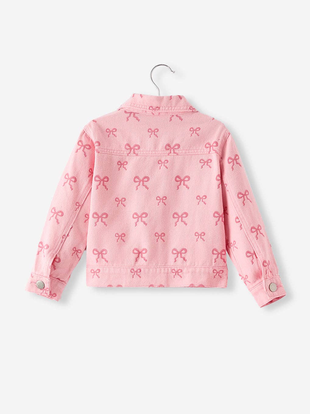 Pink Fall Girls Denim Jacket
