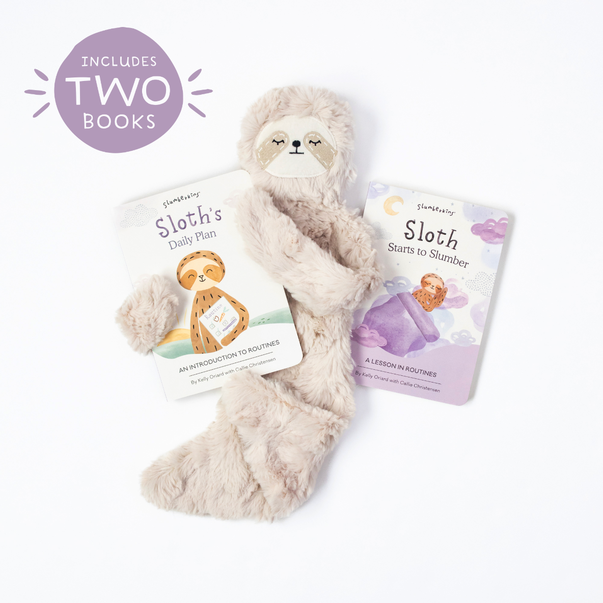 Sloth's Routines Plush Snuggler Set - with 2 books!