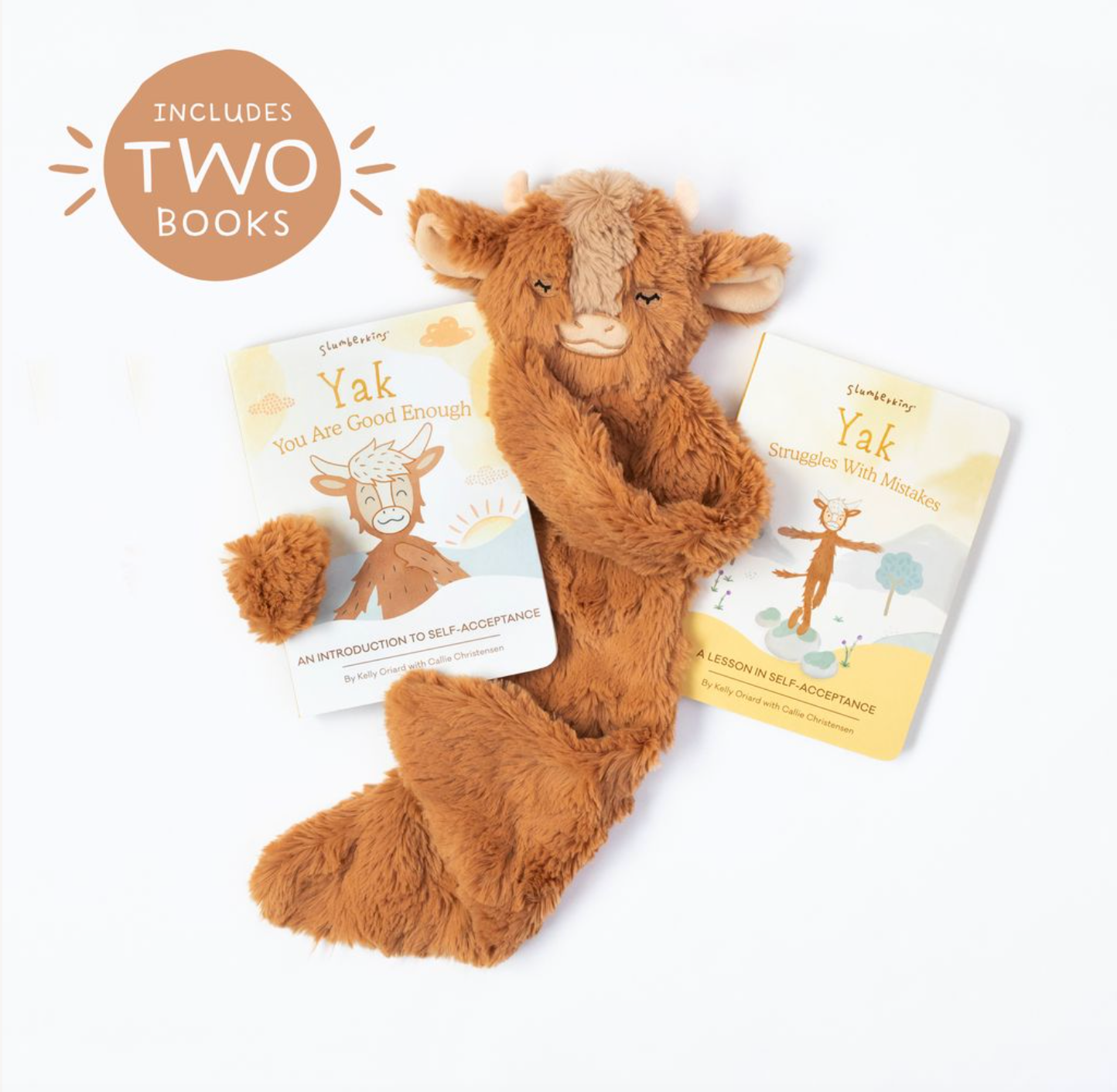 Yak's Self-Acceptance Plush Snuggler Set - with 2 books!