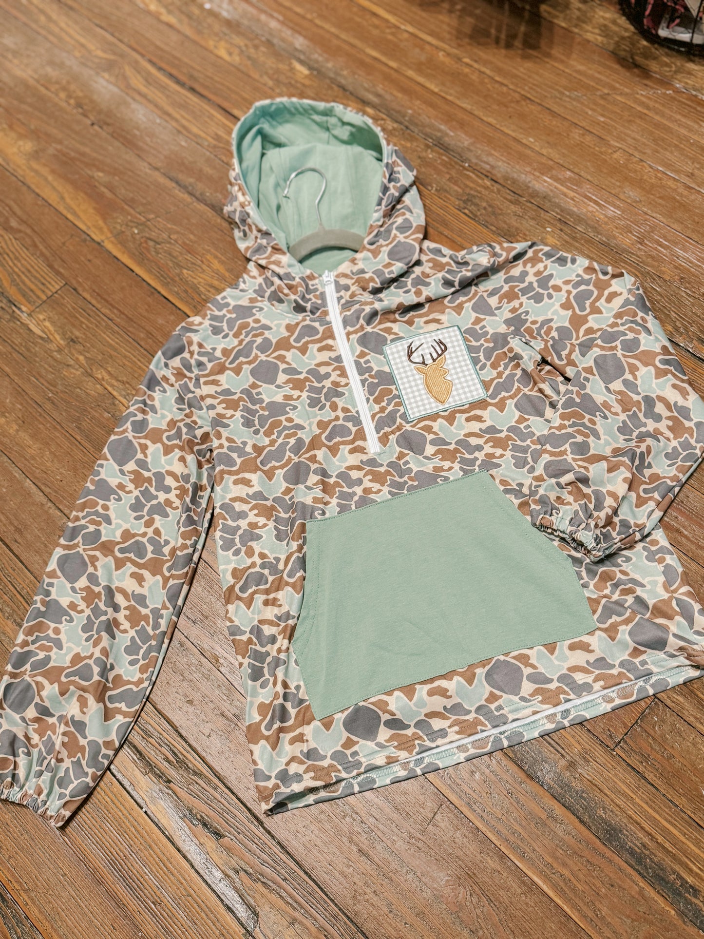 Buck Wild Camo Boy Hoodie