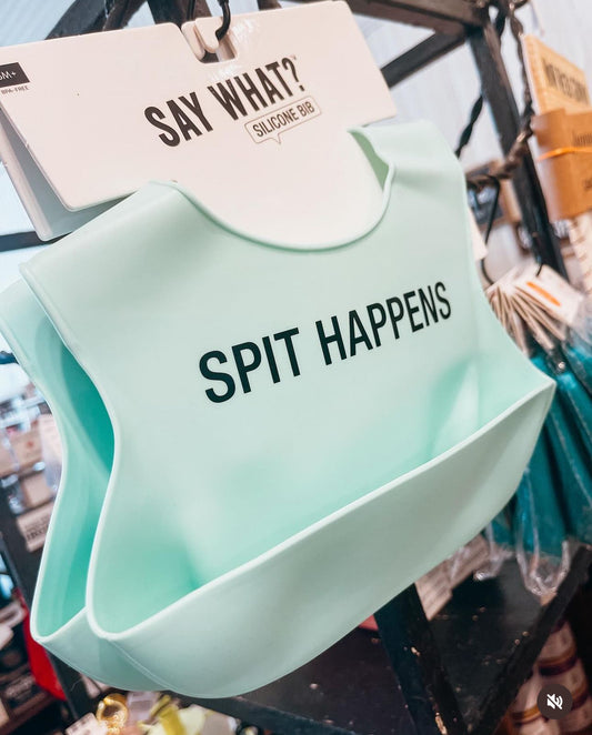 Spit Happens Silicone Bib