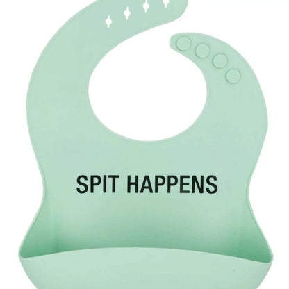 Spit Happens Silicone Bib