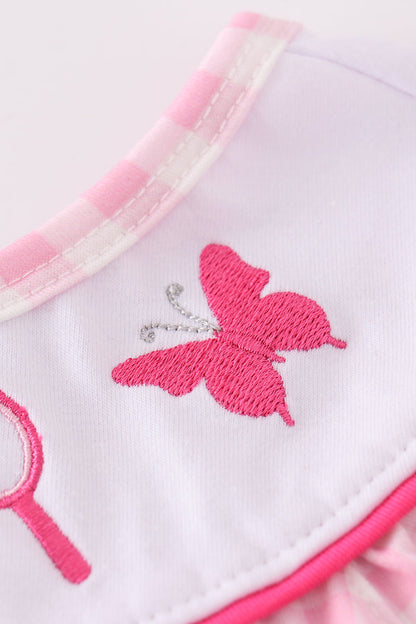 Lets Go Party Pink Gingham Dress