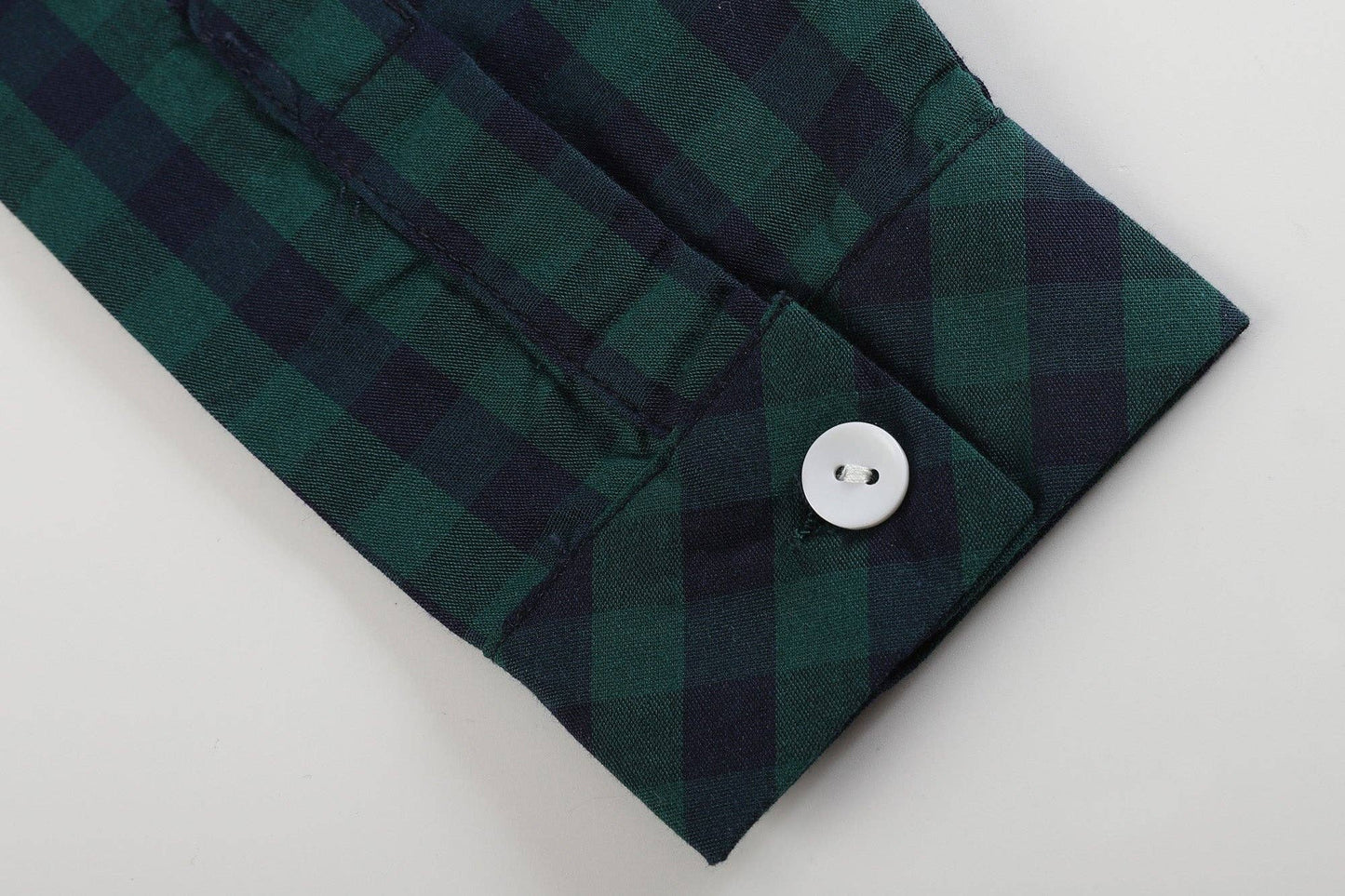 Blue Christmas Tartan Boy Dress Shirt