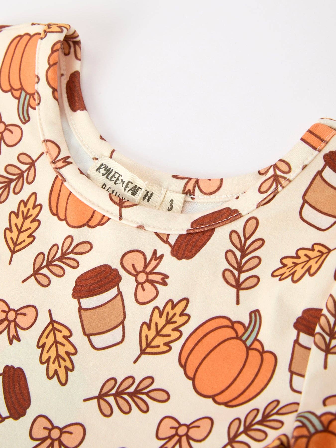 Thanksgiving Pumpkin Pie Girls Twirl Dress